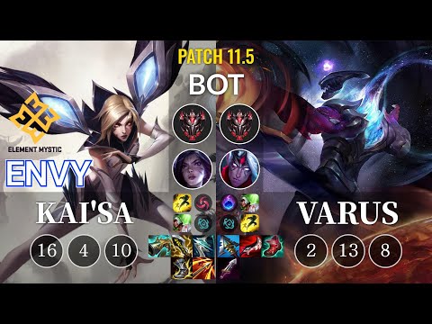 EM Envy Kai'Sa vs Varus Bot - KR Patch 11.5
