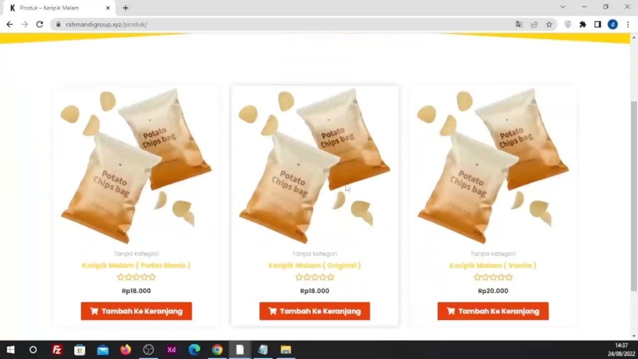 Website yang akan dibuat