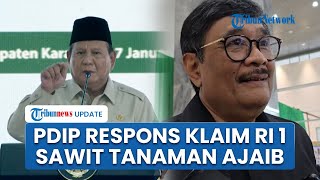 PDIP Komentari Klaim Prabowo soal Sawit Tanaman Ajaib: Harus Berkaca pada Bencana Banjir Sumatera
