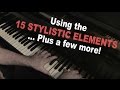 Using the 15 Stylistic Elements, Plus a Few More:) w/Dave Frank