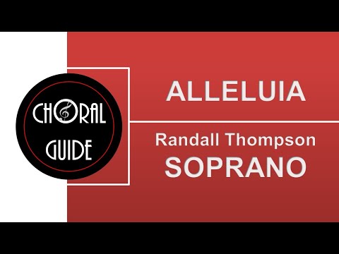 Aleluia - SOPRANO | Randall Thompson