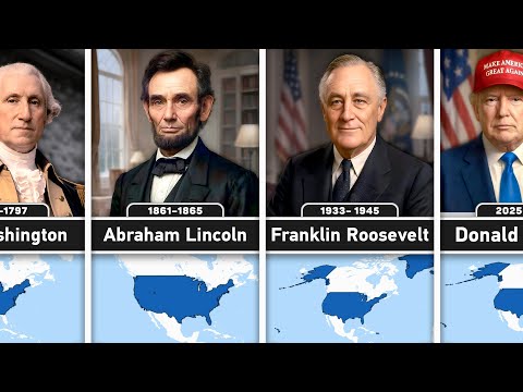 Timeline of US Presidents | United States Expansion 1789 - 2026