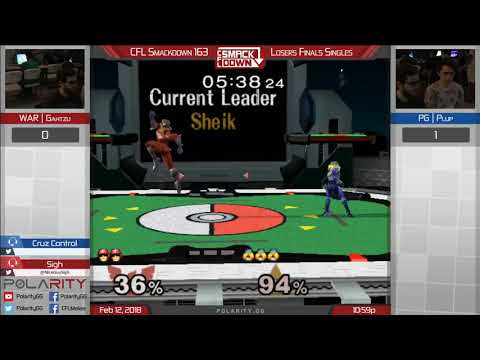 CFL Smackdown 163 Melee - WAR | Gahtzu (Falcon) vs PG Plup (Sheik) - Losers Finals