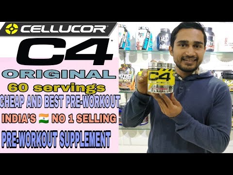 C4 original pre-workout 60 servings opening in hindi 2019 | best pre workout supplement India | Video