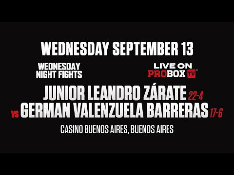 Zarate vs. Barreras Main Event + Welterweight & Minimum Bouts | Buenos Aires Fights