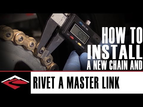How to install a new motorcycle chain and how to rivet the master link