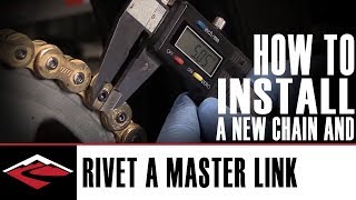 How to install a new motorcycle chain and how to rivet the master link