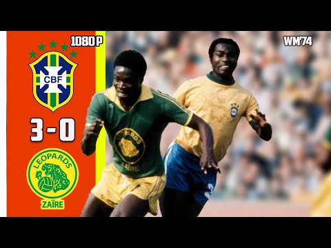 Brazil vs Zair 3 - 0 Full Highlights & All Goals Exclusif World Cup 74 HD