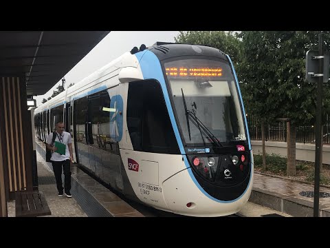 Trajet de Saint Cyr à Saint Germain en Laye sur la ligne T13 du Tramway.