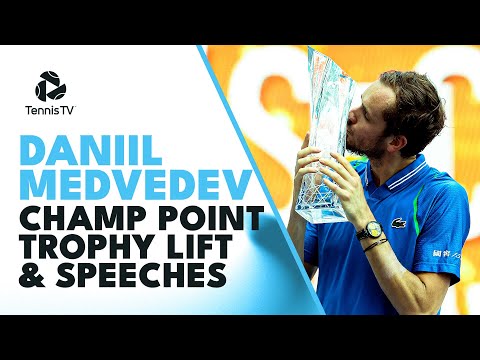 Daniil Medvedev Champ Point, Trophy Lift & Speeches | Miami 2023