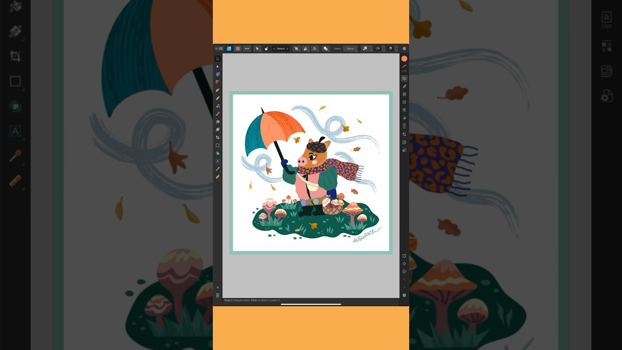 I turn my sketches into vector art for children’s picture books #affinitydesigner #illustration