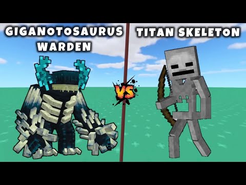 GIGANOTOSAURUS WARDEN VS TITAN SKELETON