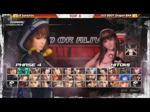 Defend the North 2015 - DOA5LR - Winners Final - SonicFox (Phase 4) vs Dragon (Phase 4)