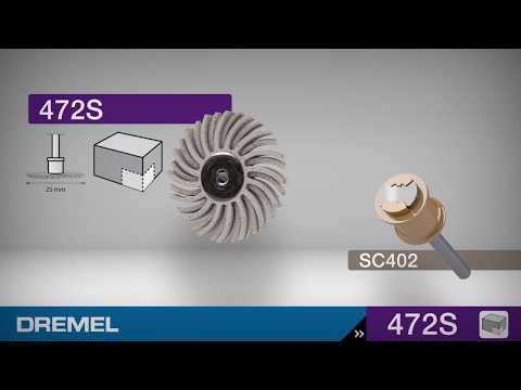 Polerborste Dremel EZ SpeedClic För Detaljer Kornstorlek 120 (472S)