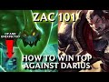 a short season 14 guide on how to win lane with Zac top VS Darius