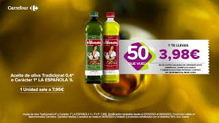 Carrefour 50 QUE VUELVE La Española anuncio