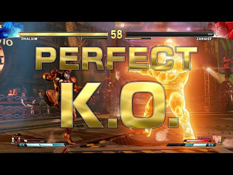 Dhalsim vs Zangief | Level 8 CPU | Street Fighter V