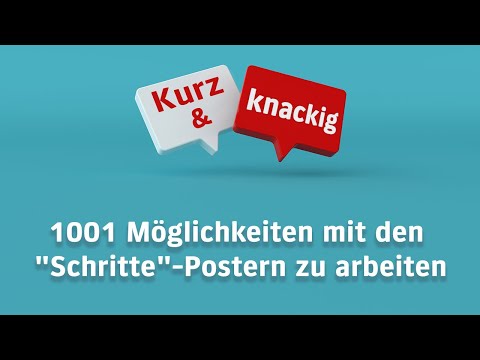 1001 Möglichkeiten mit den Schritte-Postern zu arbeiten