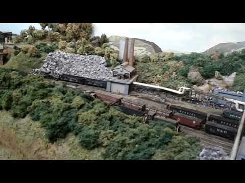 N-scale layout steam and diesels on the SHORTBUCK RAILROAD