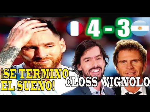 MARIANO CLOSS Y VIGNOLO TRISTES RELATAN ELIMINACION ARGENTINA | FRANCIA 4 X 3 ARGENTINA
