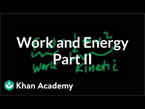 Introduction to Work and Energy Part 2