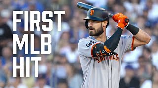Bryce Eldridge's First MLB Hit is a Bases-Clearing Double | Giants vs Dodgers Highlights