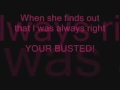 Busted Lyrics Vanessa and Candace 