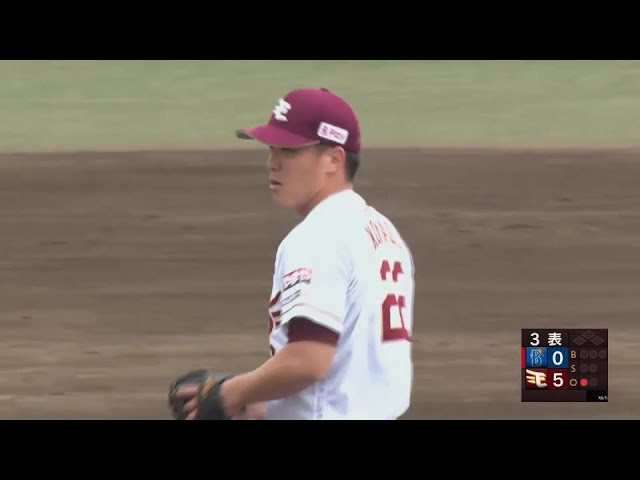 【ファーム】野手の援護に応える!! イーグルス・小孫竜二が回をまたいで3者連続三振!! 2024年4月16日 東北楽天ゴールデンイーグルス 対 横浜DeNAベイスターズ