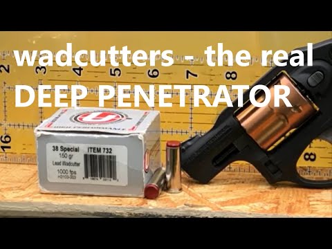 150 grain 38 Special standard pressure hard cast wadcutters by Underwood Ammo, tested in a Ruger LCR