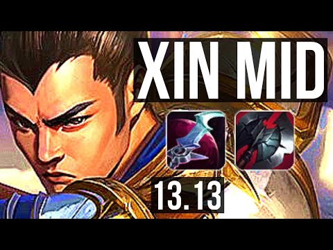 XIN vs EKKO (MID) | 13/1/9, Rank 5 Xin, Legendary | NA Challenger | 13.13