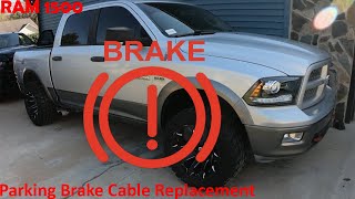2009 hemi 1500 trx4 build part 66. E-brake/Parking brake cable replacement.