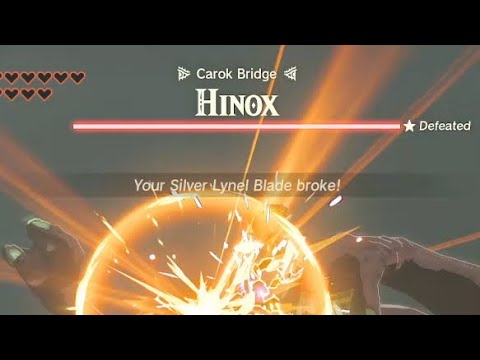 Killing a Red Hinox in one hit TOTK