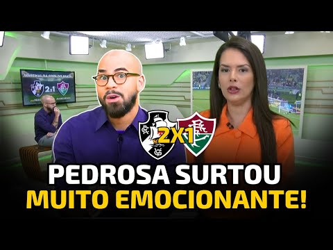Pedrosa surrenders to Vasco and gets emotional on SBT Rio after Vasco's 2-1 comeback victory agai...