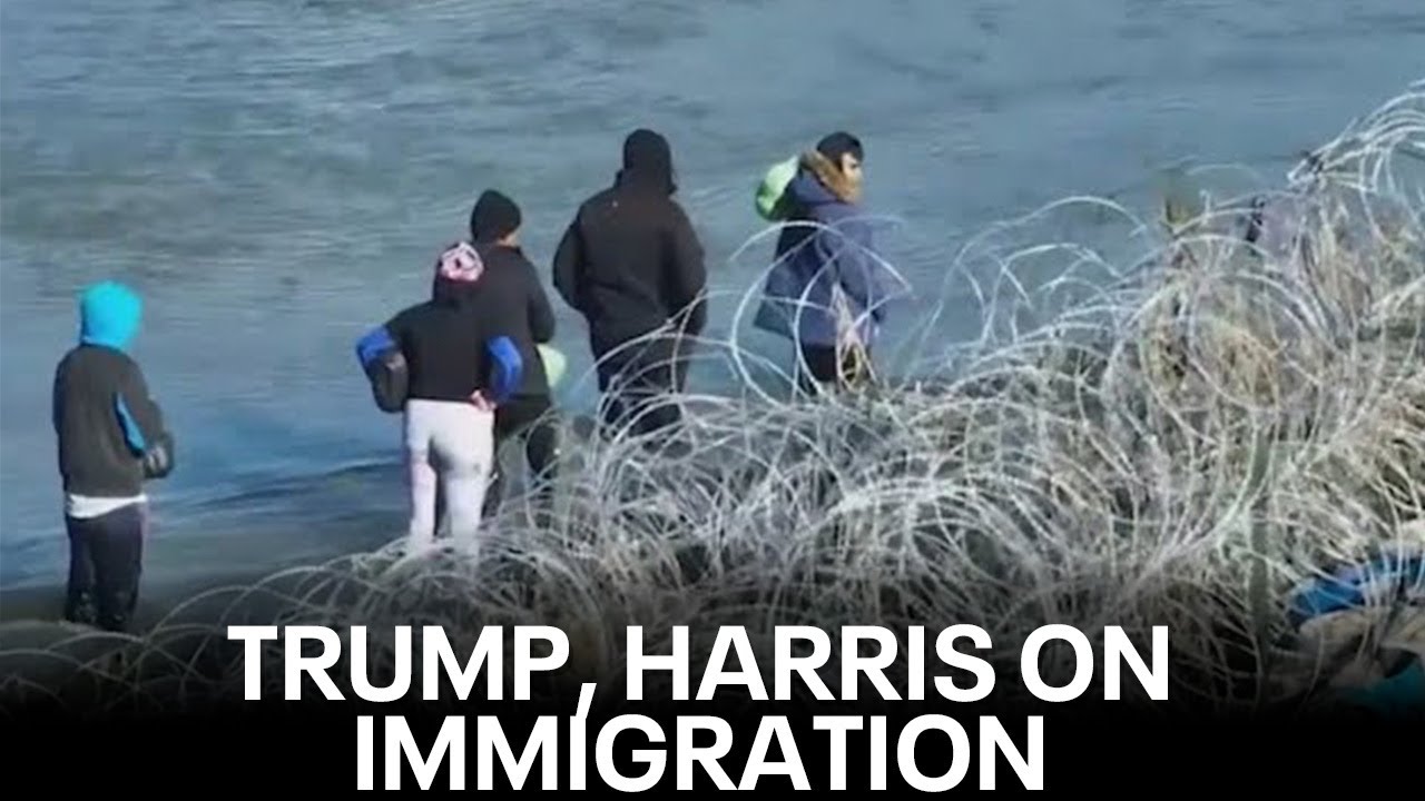 Harris visits border, Trump touts data showing undocumented immigrant crimes | KTVU