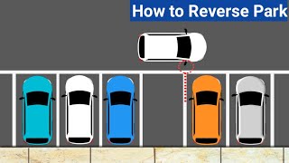 How to Reverse Park (Step by Step)//Reverse Parking