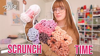 Stocking Scrunchies For My Last Drop | PassioKnit Vlog