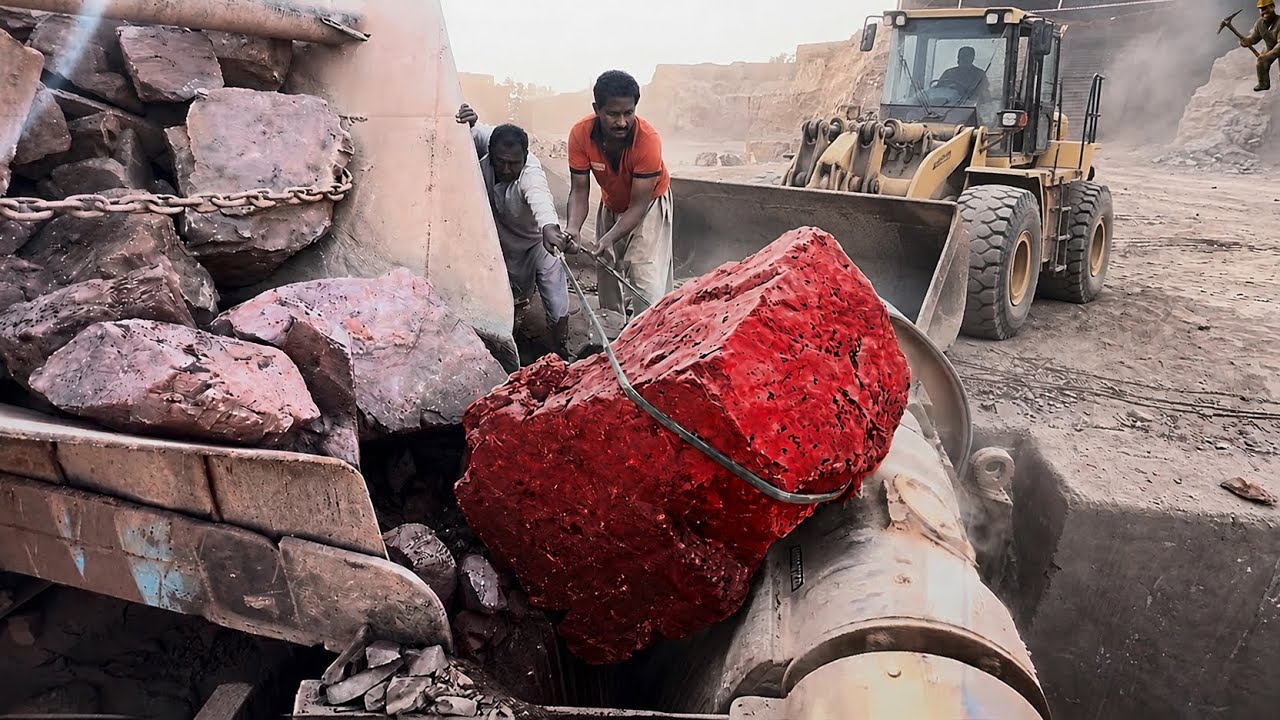⚠️Satisfying Giant Rock Crushing Compilation | Heavy Machinery ASMR #rockcrusher