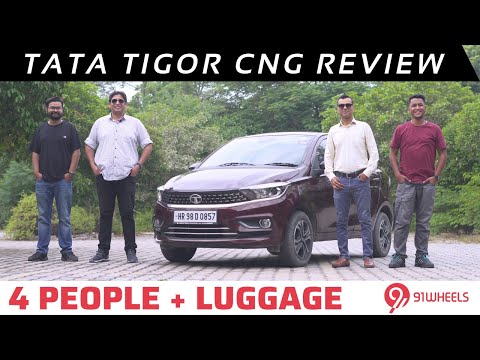 Tata Tigor CNG Review With 4 People & Luggage || Best Family CNG Sedan?