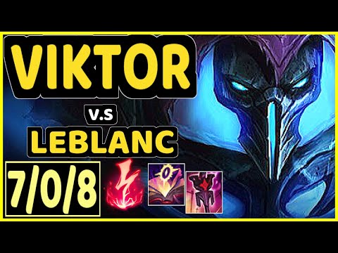 NISQY (VIKTOR) vs LEBLANC - 7/0/8 KDA MID CHALLENGER GAMEPLAY - EUW