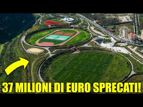 NON CI CREDO UN IMMENSO CENTRO SPORTIVO ABBANDONATO - SONO STATI SPRECATI 37 MILIONI DI EURO!