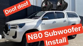 N80 Hilux subwoofer install - Pioneer ts-wx130da