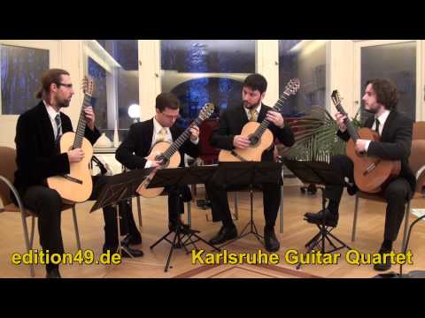 Telemann Concerto D-Dur major 4 Guitars vier Gitarren Karlsruhe Guitar Quartet