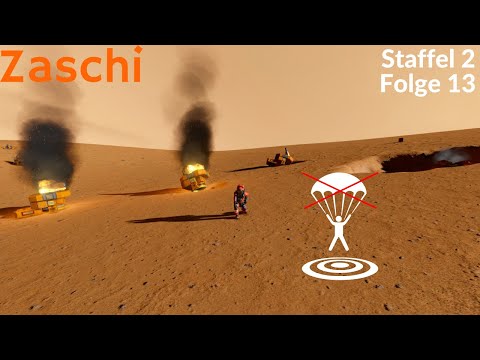 Flucht vom Mars #13 - Verbessertes Katapult mit Fallschirm Problemen  - Space Engineers - deutsch