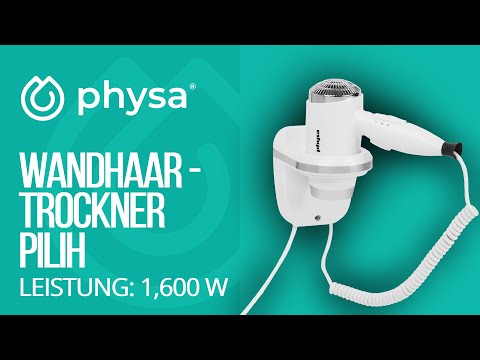 Video - Wandhaartrockner - 1600 W - Weiß