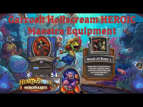 Garrosh Hellscream HEROIC : Maestra Equipment : Hearthstone Mercenaries