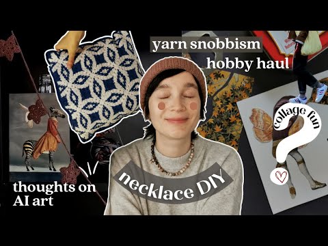 Quiet Vlog 🌿 mini collaging, what I’ve made, AI art chat, easy tutorial