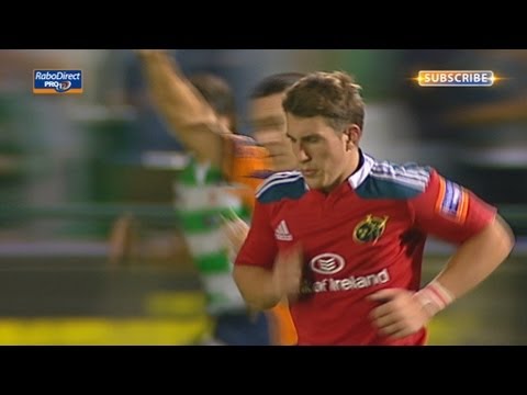 Ian Keatley Conversion of Penalty Try Benetton Treviso v Munster 20th Sept 2013