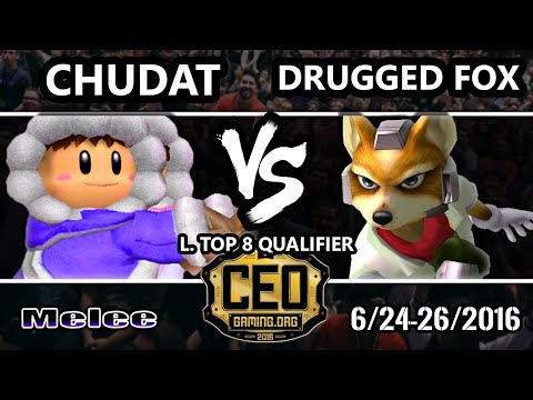 CEO 2016 - Chudat (Ice Climbers) Vs. Druggedfox (Fox) - Losers Round 6 - SSBM