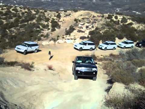 2008 Range Rover Supercharged handling the hills at Silverwood Lake...