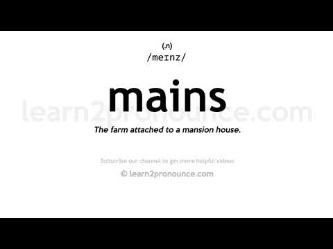 Pronunciation of Mains | Definition of Mains